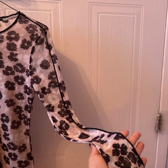 Ted Baker Semi-Sheer Printed Top - Picture 3 of 4